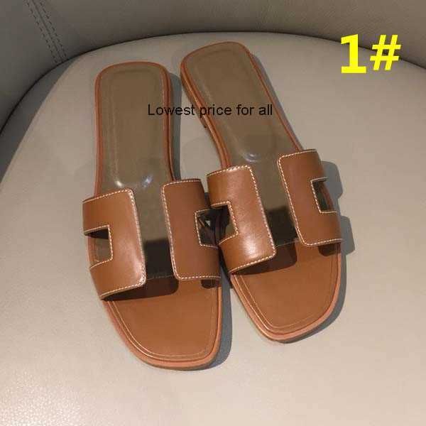 

women slipper designer slippers fashion sandals super star flat casual slippers for ladies genuine leather flip flops size 34-43 with box, Black