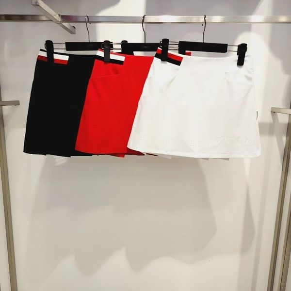 

golf shorts spring summer golf short skirt for women ladies golf wear sports tennis a straight short golf skirt with short pants bottoms 230, Black;red