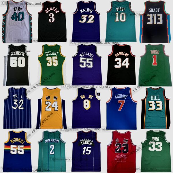 

mitchell and ness 1996 all-stars basketball jersey charles barkley hakeem olajuwon shawn kemp david robinson jerseys retro sprewell carmelo, Black;red