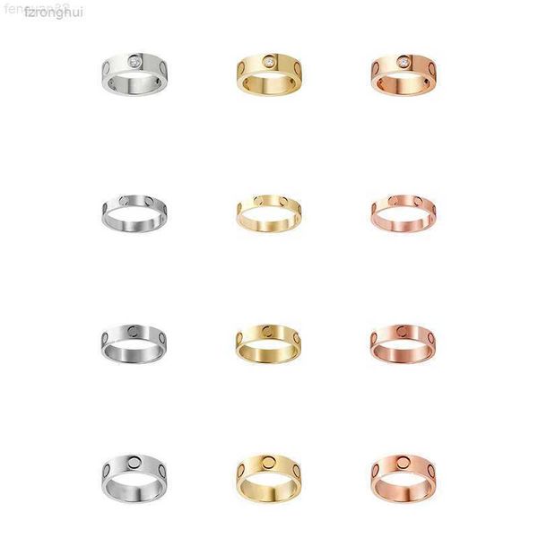 

designer rings love womens designer ring couple jewelry titanium steel with diamonds casual fashion street classic gold silver rose optional