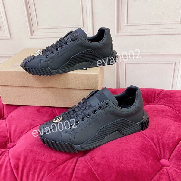 

new luxury leather sneakers shoes brands comfort outdoor trainers men's womencasual walking sd221001, Black
