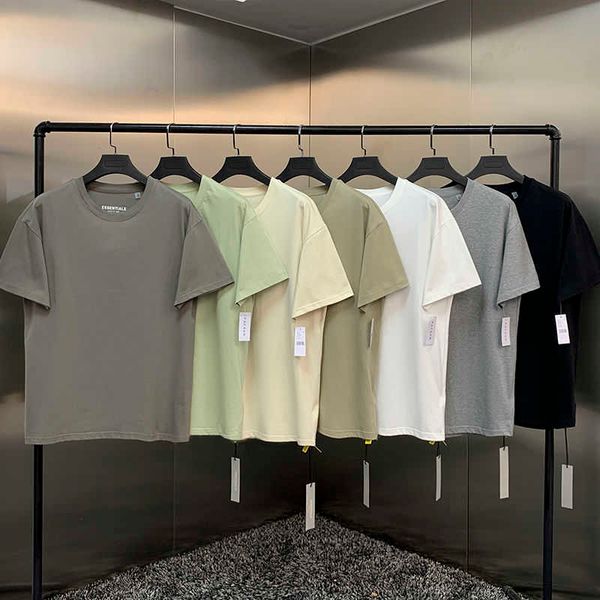 

fog t shirt mens essentialls designer tees ess women tshirts fg summer basic high loose round neck short sleeve t-shirt, White;black