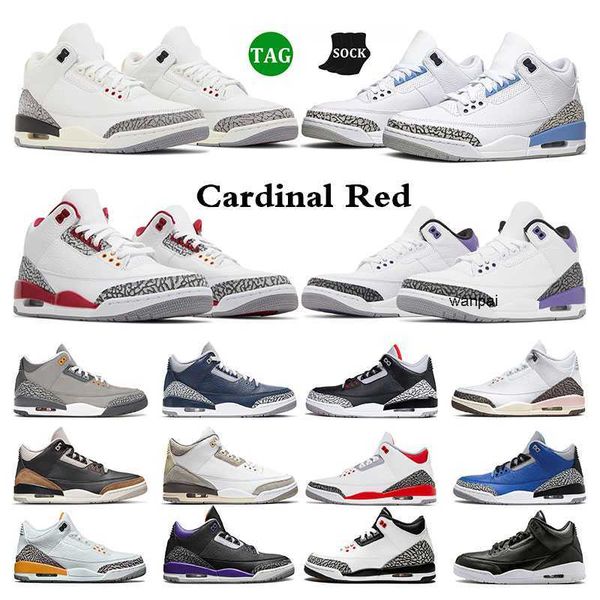 

jumpman 3 men basketball shoes 3s unc cardinal red dark iris white cement reimagined cool grey a ma maniere black cat mens womens sports sne