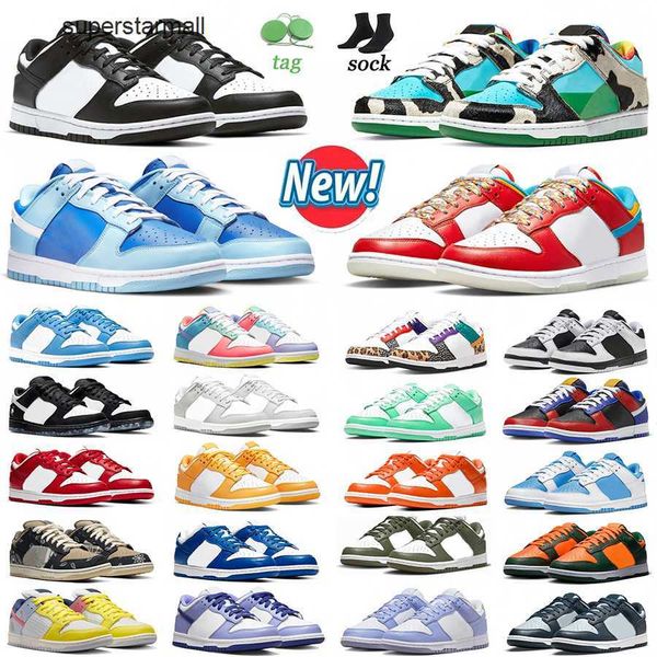 

2023 dunks low mens shoes designer women sneakers argon orange lobster panda triple pink unc gym red st.johns fruit pebbles la dodgers chunk, Black