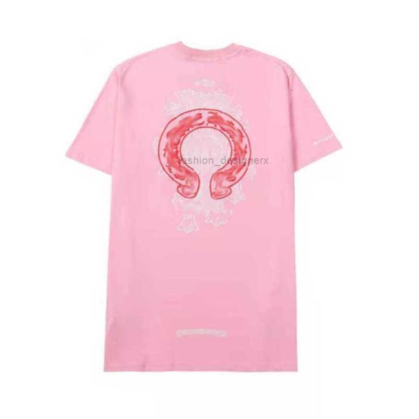 

CH Luxury T-shirt Men' Classic Brand Tops Tees Men Women Sanskrit Letter Short Sleeve Horseshoe Couple T-shirts Designer Polos Tshirts Cross Unisex Tee Shirts 1f0j