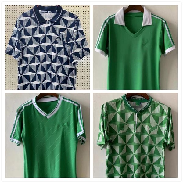 

men's t-shirts northern ireland retro soccer jerseys 1979 1988 1990 1993 home away classic george evans lewis saville davis whyte laffe, White;black