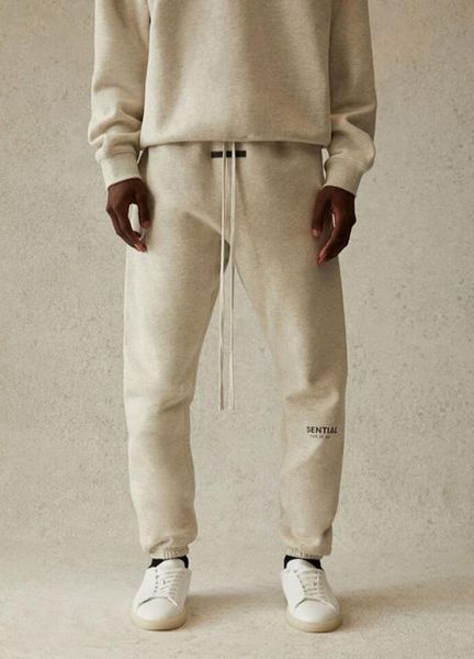 

21ss autumn winter usa 3m reflective fleece pants trousers casual drawstring sweatpants men women jogger5412761, Black