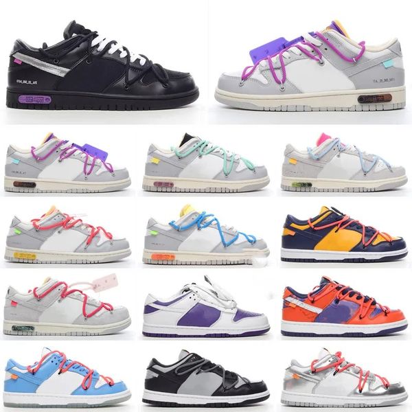 

2023new skate dunks low casual shoes lot the dunled university blue futura green yellow offs white men women trainers sneakers with box