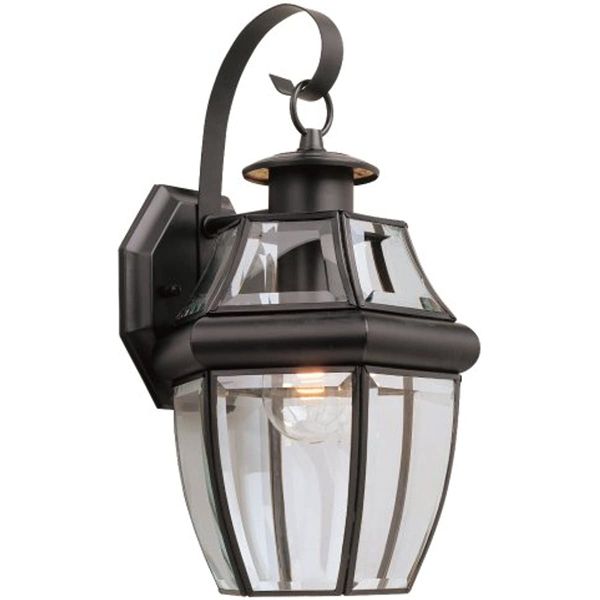 

2252787 lancaster one light outdoor wall lantern, black