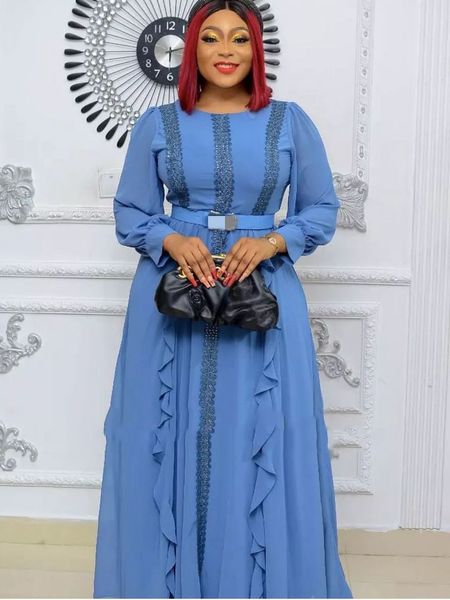 

ethnic clothing eid muslim evening party long dress kaftan abaya dubai turkey islam african dresses for women robe musulman femme 230324, Red