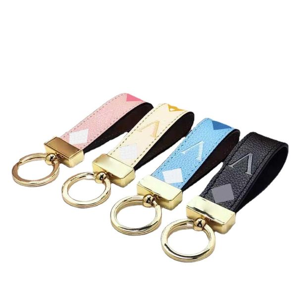 

fashion keychain classic exquisite luxury designer car keyring keychians zinc alloy letter lanyard gold black metal4190811, Silver