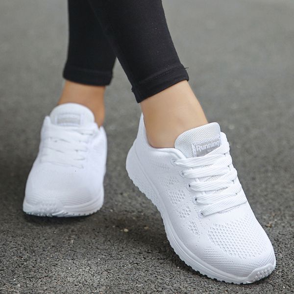 

dress shoe sneakers fashion outdoor women s breathable platform trainers ladies flat mujer woman 230325, Black
