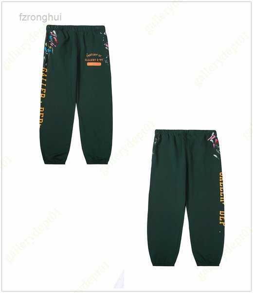 

men's pants 2022 mens designer vintage los angeles cargo joggers sweatpant cargos graffiti print sweatpants pantalon splash ink jogger, Black