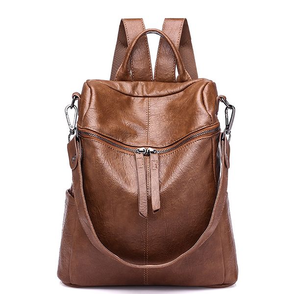 

backpack korean version backpack women allmatch fashion travel backpack women bag leisure travel leather handbags 230324
