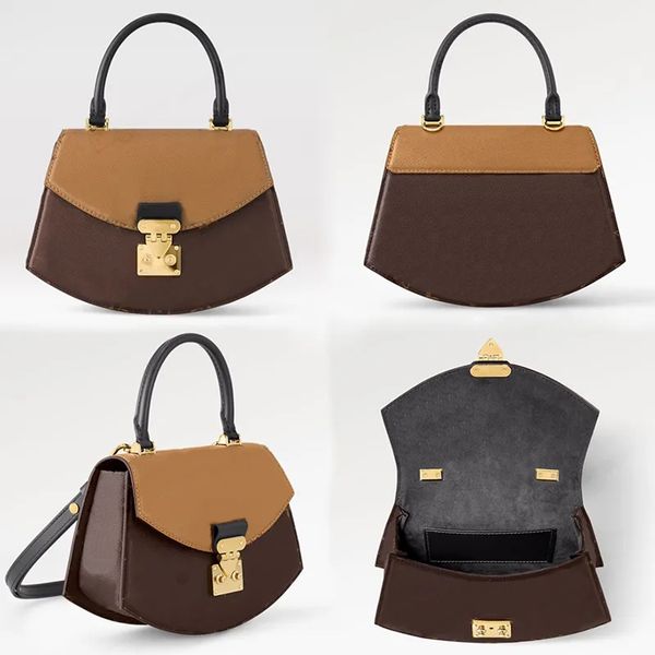 

womens bag tilsitt totes shape monograms reverse canvas s-lock bag handbag scalloped city bag shoulder bag luxury designer leather flap cros