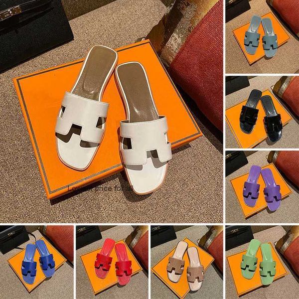 

slippers oran sandals women designer h sandal outdoor slippers crocodile skin flat flip flops fashion luxury lady loafers sandles rubber x2x, Black