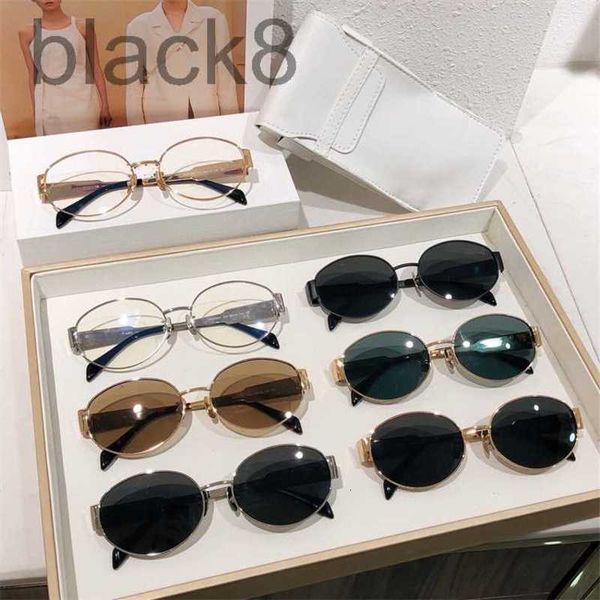 

sunglasses designer 22 arc de triomphe women's lisa metal oval nemb, White;black