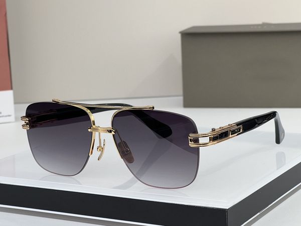 

men legends rimless square sunglasses gold grey gradient sun glasses designers sunglasses shades occhiali da sole glasses uv400 eyewear with, White;black