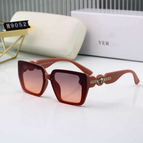 

designer versage sunglasses men's women's vercace sunglasses new sunglasses women's uv-resistant box glasses beauty head net, White;black