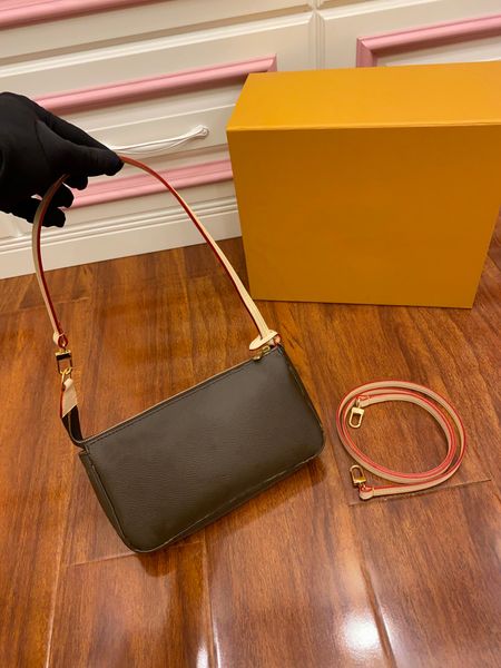 

mini pochette accessoires bag designer vintage women's clutch evening shoulder handbag wrist cross body bag pouch chain wallet coin pur