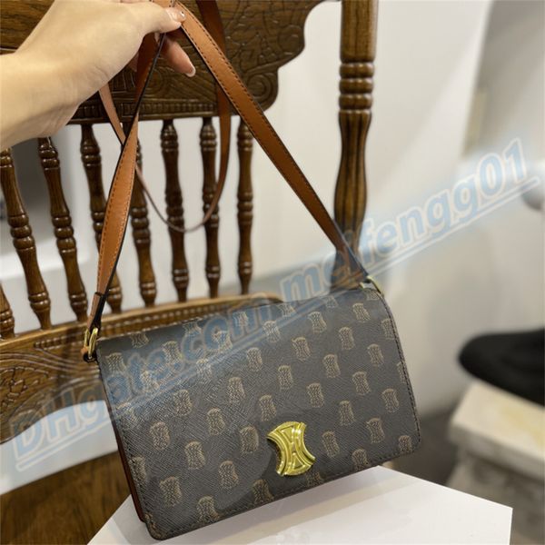 

luxury designer genuine leather bag trapeze triomphe hand bag women's men tote flap cross body bags luxury designer woman fashion eveni