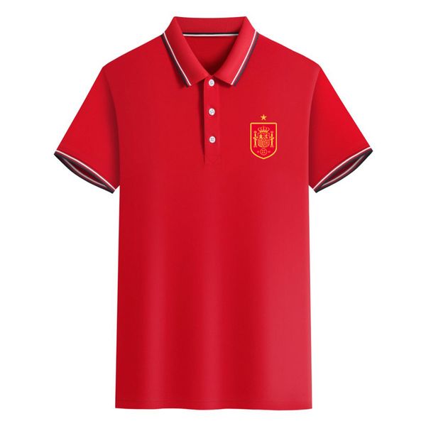 

spain mens polos sports soccer polo shirts men short sleeve football training poloshirts summer fashion casual business asian size s-6xl, White;black