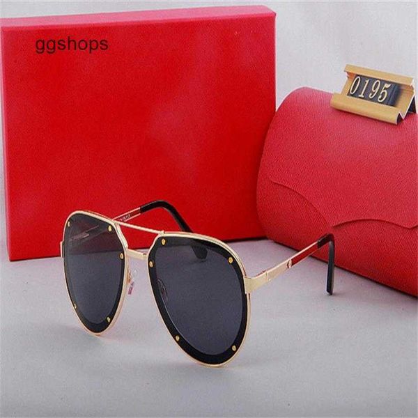 

2021 new luxur classic pilot sunglasses designer brand fashion mens womens sun glasses eyewear metal glass lenses with245v, White;black