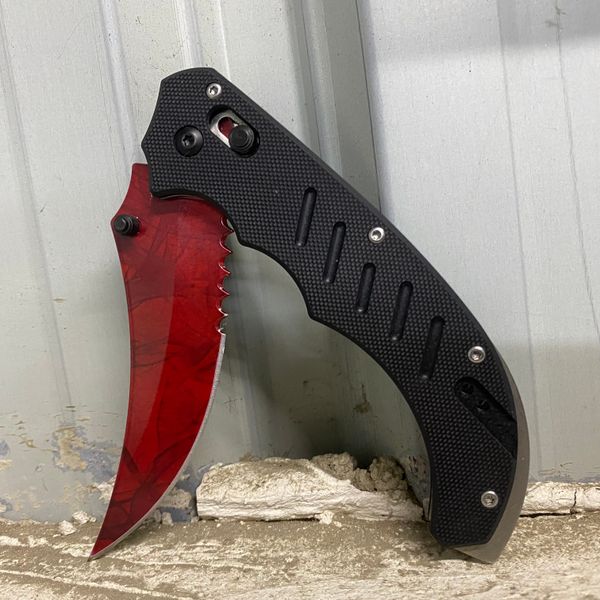 

csgo flip knife doppler ruby pocket folding knifes hunting outdoor knifess camping survival tactical knife cs go tiger tooth lore hyper beas