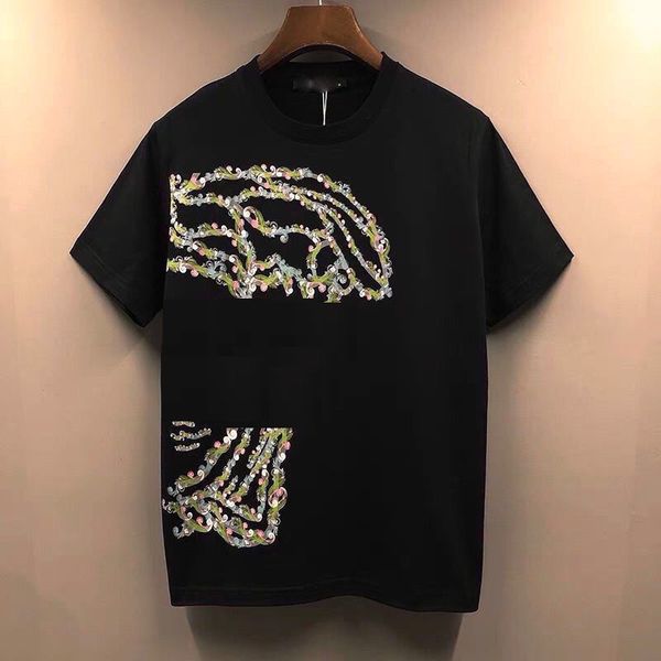 

new mens stylist t shirt men s clothing 3d summer tshirt hip-hop women s short sleeve luxurys designer clothes lady casual m-4xl, White;black