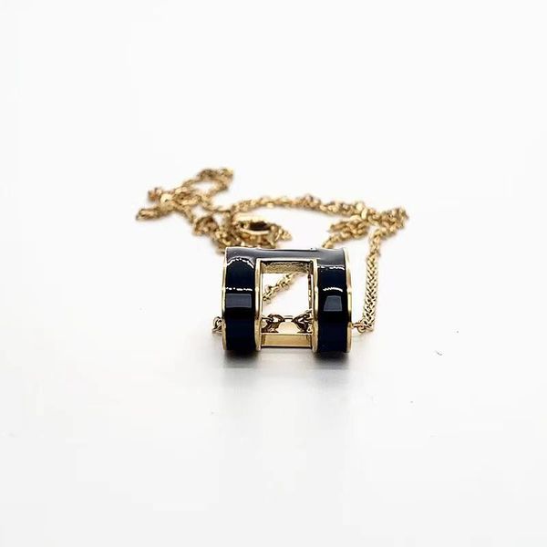 

trend designer classic luxury h pendant necklaces women 18k gold letter necklace luxury design jewelry colorfast hypoallergenic, Silver