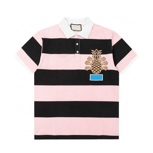 

men's plus tees & polos round neck embroidered and printed polar style summer wear with street pure cotton 2wg4, Black;brown