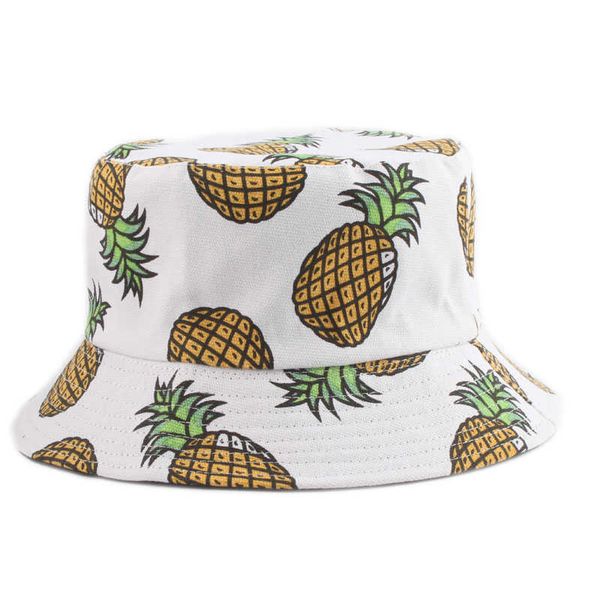 

wide brim hats 2023 summer panama pineapple printed bucket hat men fishing fisherman hat women girls bucket cap p230311, Blue;gray