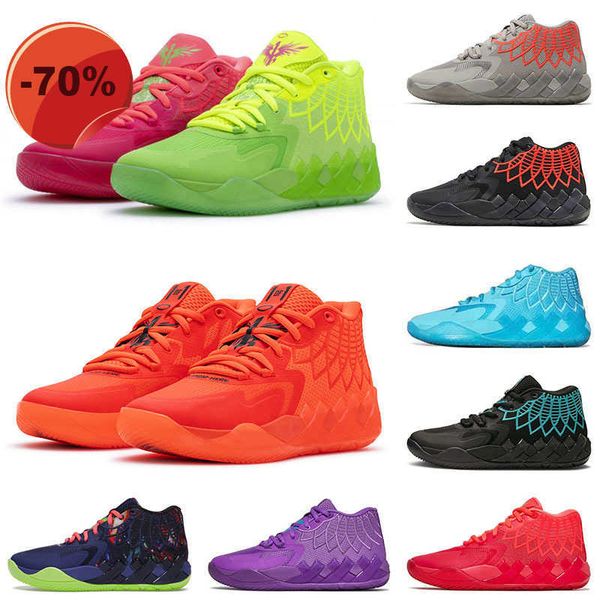 

basketball og shoes 2023 mens lamelo ball mb 01 basketball shoes rick and morty red green galaxy purple sky blue grey black blast jr queen c