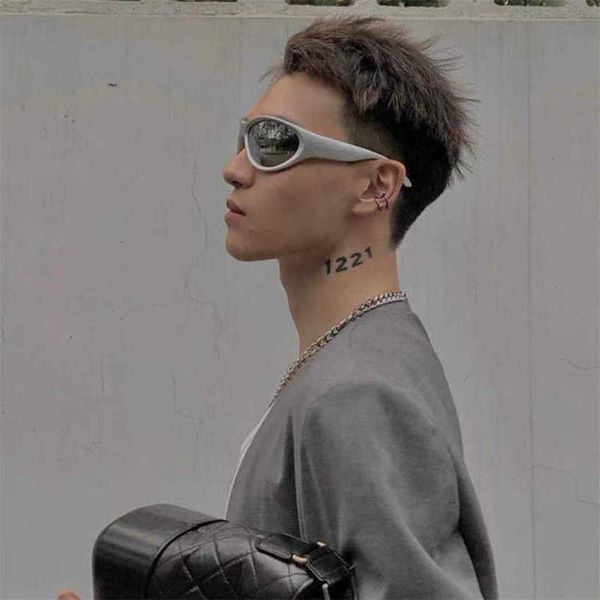

luxury designer new sunglasses paris brand 22 cat's eye ins trendy net red same swing show bb0157s, White;black