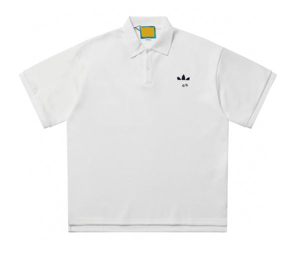 

plus tees men's polos round neck embroidered and printed polar style summer wear with street pure cotton 1q3re, Black;brown