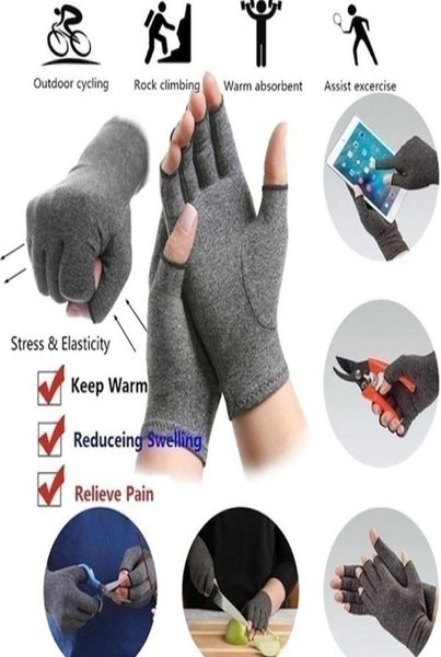 

1 pairs health compression rheumatoid relax finger pain relief joint care wrist support brace arthritis gloves dhl9695890