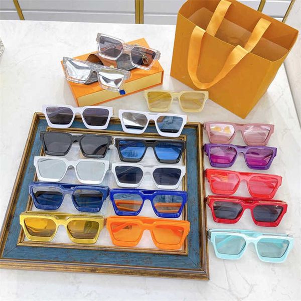 

luxury designer new men's and women's sunglasses 20% off family small white millionaire 96006 plate ins personalized net red women, White;black