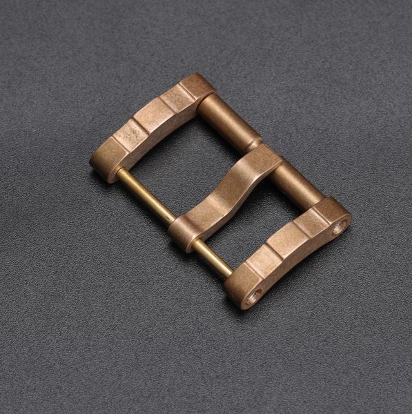 

22mm 24mm 26mm full bronze screw pin buckle fit for leather rubber watch band strap1417069, Black;brown