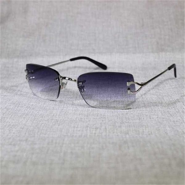 

designer men's and women's beach couple sunglasses 20% off vintage rimless men metal clear frame square shades for women summer cl, White;black