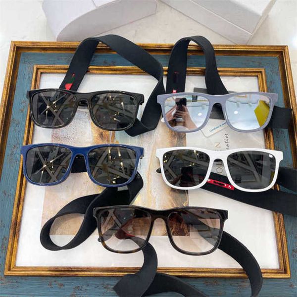 

luxury designer new sunglasses p's board square wind ins trendy male female net red spr04x, White;black