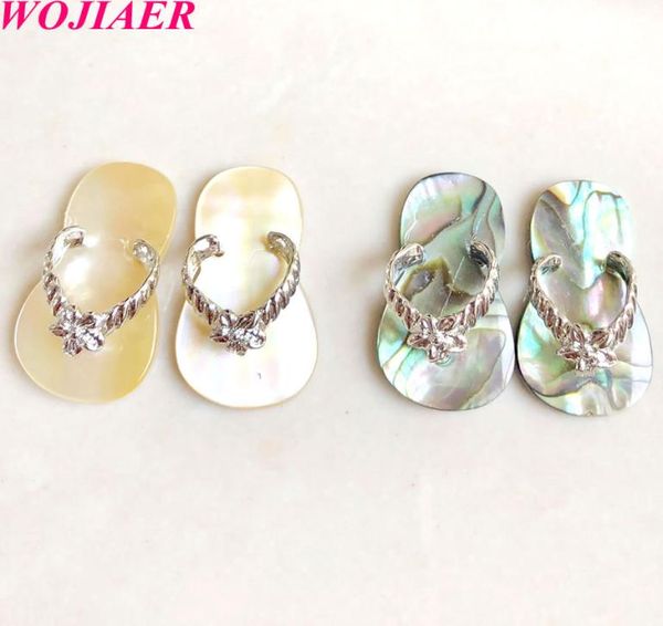 

2022 natural seashell pendant sandals shape pink charms beads for jewelry making diy earrings necklaces bv9301915736, Bronze;silver