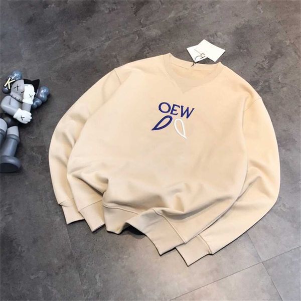 

80% off factory outlet online 23 spring and autumn new age reducing fashion stereoscopic embroidery letters casual loose round neck long sle, Black