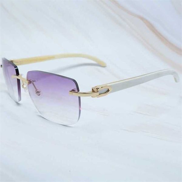 

10% off luxury designer new men's and women's sunglasses 20% off rimless men womens glasses shades wooden buffalo big square sungl, White;black