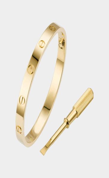 

love screw bracelet 50 designer bracelets bangle luxury jewelry for women titanium steel alloy goldplated craft never fade not a5602186, Black