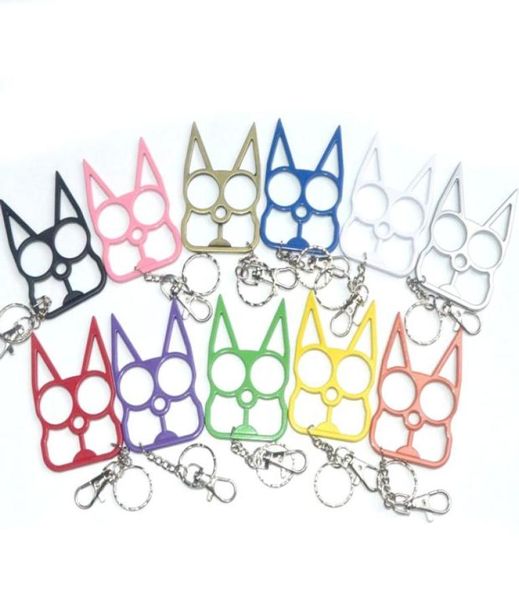 

men women self defense keychains finger tiger boxing set emergency survival broke car window tool escape key ring multifunctional1742134, Slivery;golden