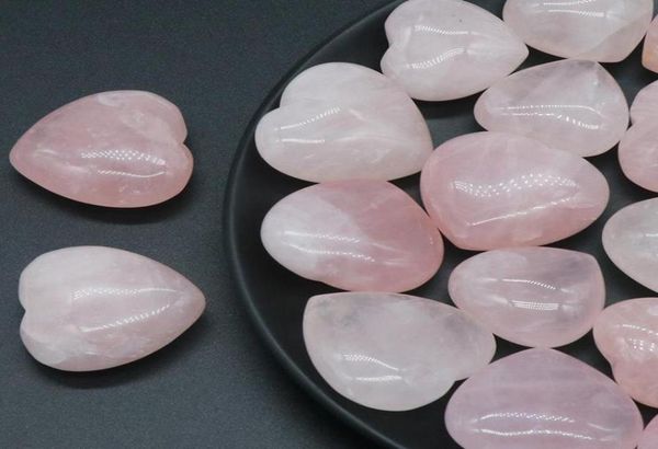 

other 12pcs natural healing crystal rose quartz heart love worry stones set bulk polished pocket palm thumb gemstones chakra balan6405603