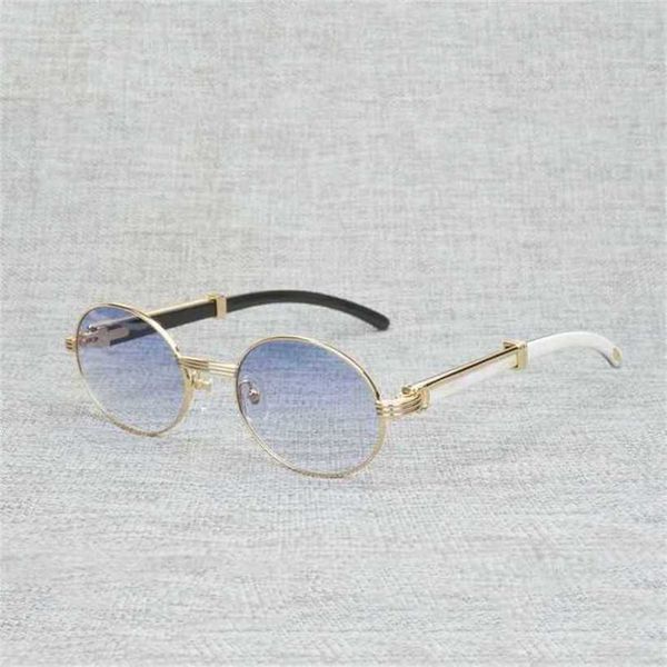 

20% off luxury designer new men's and women's sunglasses 20% off trend vintage white buffalo horn men around natura wood for woemn, White;black