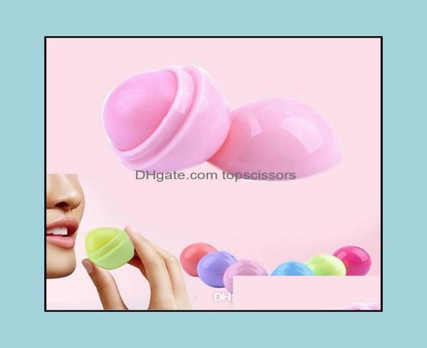 

lip balm cute round ball 3d fruit flavor mouth beauty natural moisturizing lips care balms lipstick heal dhi8u9070741