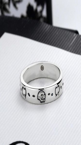 

women men skull letter ring letter finger ring with stamp fashion jewelry accessories size 6789 948838, Silver