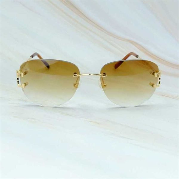 

luxury designer fashion sunglasses 20% off rimless women fashion vintage glasses wire rapper stylish mens eyewear classic shades, White;black